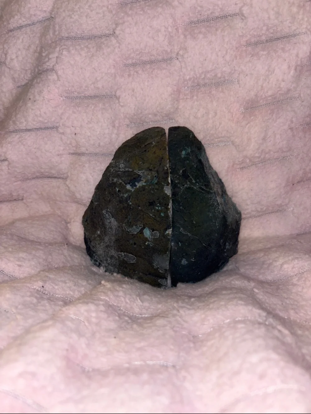 Blue and Brown Agate Geode Bookends - Pair